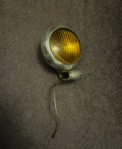 vintage amber glass headlamp for your sweet custom 40$ Airbreather 30$ OG ACE shocks 100$/200$with l...