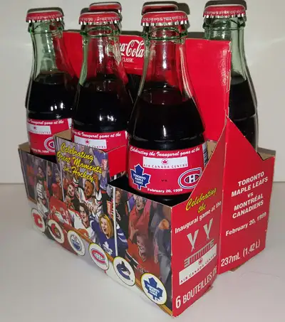 6 pack 8oz Coke bottles (unopened), first game Air Canada Centre, View more