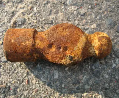 $10 Old ball peen hammer head found underground restore project, View more