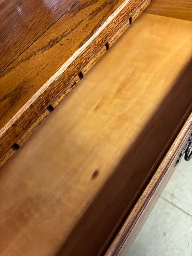 HUGE SOLID OAK DISPLAY CABINET64302359903617123