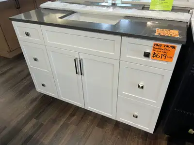 48"Vanities & 49" Countertops Demo on Clearance - CozyHome, View more