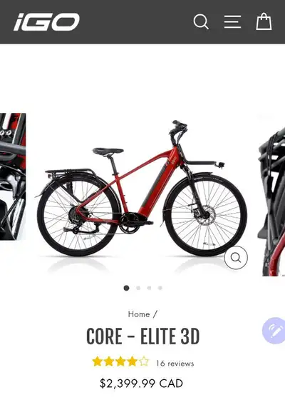 IGO Electric    Bicycle - 500 Watt    motor - Brand New, View more