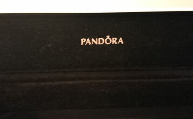 Authentic Long White Pandora Empty Box with Black Velvet Lining in Other in Oshawa / Durham Region