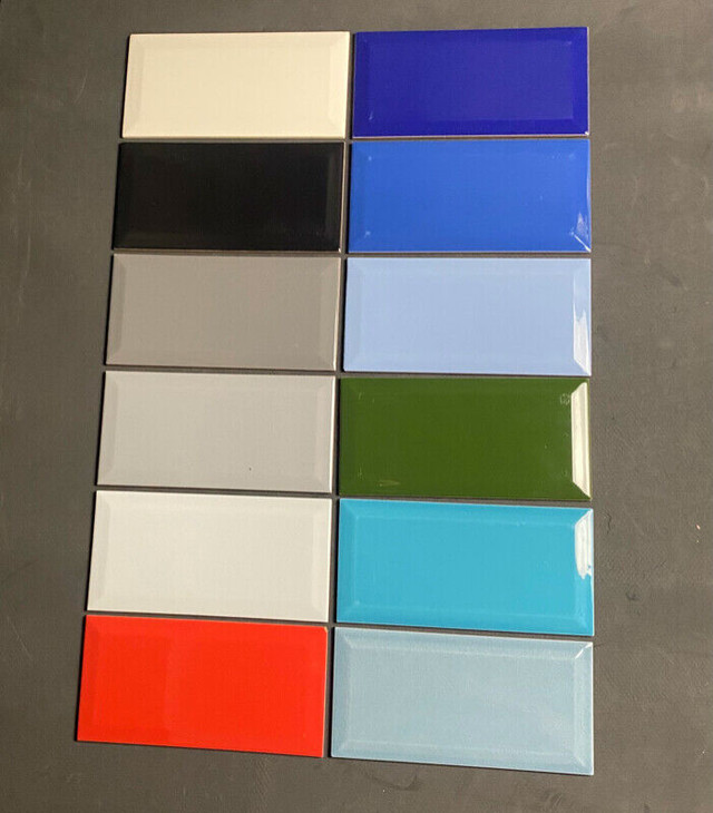 4X8 BEVELLED SUBWAY TILE - OVERSTOCK CLEARANCE SALE - ALL COLORS in Floors & Walls in Mississauga / Peel Region