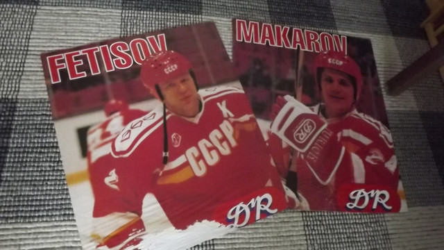 2 RUSSIAN USSR VINTAGE HOCKEY POSTERS BUNDLE / FETISOV & MAKAROV in Arts & Collectibles in City of Toronto