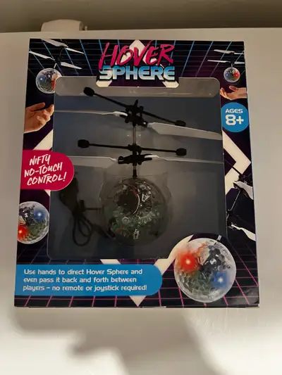 Get ready for some indoor flying fun with this brand new Hover Sphere! This nifty no-touch control f...