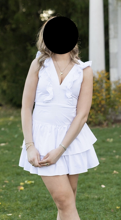 Hello Molly white dress, size M, View more
