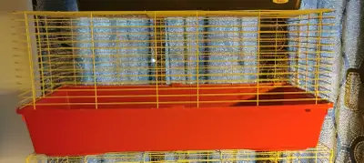 Cage Rouge Usagé 40 pouces Longueur 17 1/4 pouces Largeur 20 1/4 Hauteur