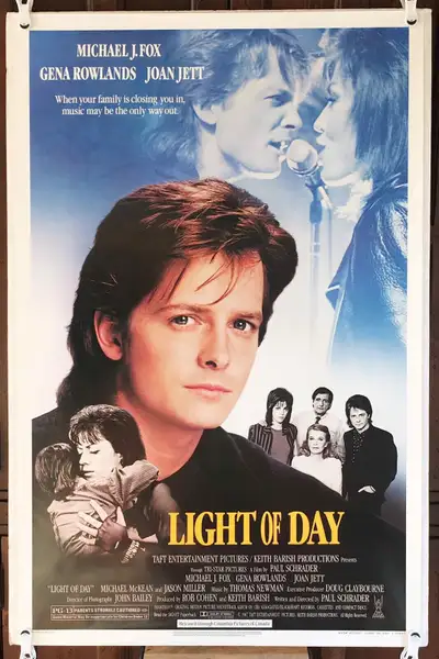 “Light of Day” (1987) Rolled Original Movie Poster Michael J. Fox/Joan Jett Original S/S 27x41 One S...