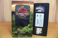 Cassette VHS: film. le monde perdu. Parc Jurassique.