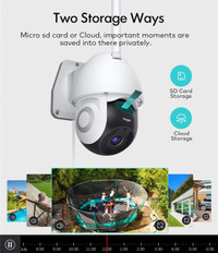 Voger 360 View WiFi Home Security Camera Outdoor System 1080P wi
