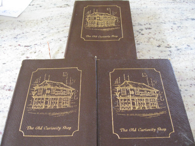 Three Leatherbound Charles Dickens Books in Fiction in Kelowna - Image 2