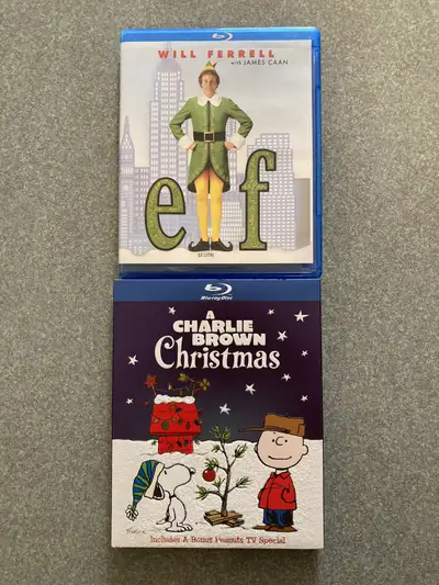Christmas Blurays EUC A Charlie Brown Christmas Elf Will Ferrell, View more