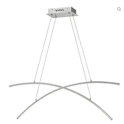 Modern Brushed Nickel Chandelier, View more