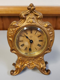Ansonia Co. New York Desk Clock Early 1900s Overwound 