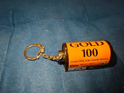 Vintage Kodak film keyring, View more