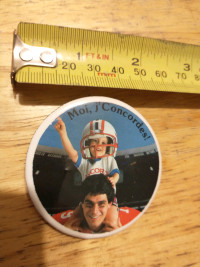 Montreal Concordes CFL 2 inch button 1982-1985 (defunct)