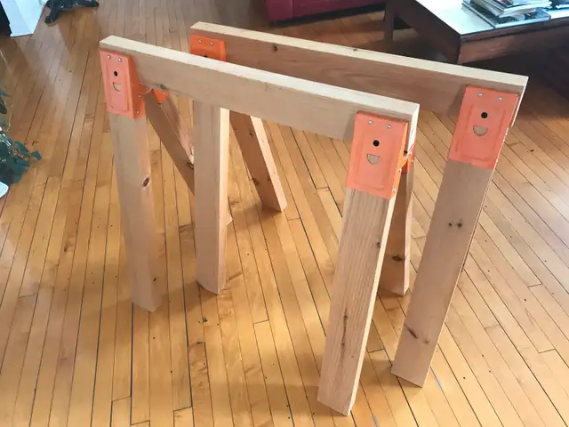 2x4 pine wood sawhorses selected63373373124609121