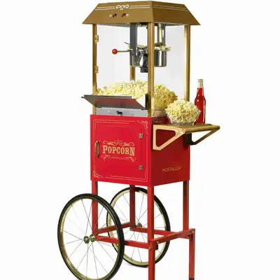 Popcorn Machine and Cart - Nastalgia, View more