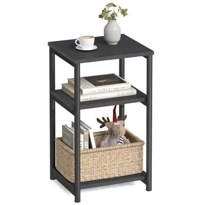 VASAGLE 3-Tier Industrial Side Table, View more