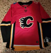 Adidas NHL Calgary Flames authentic Mens  hockey jersey