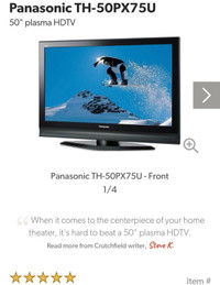 50” Panasonic Plasma TV