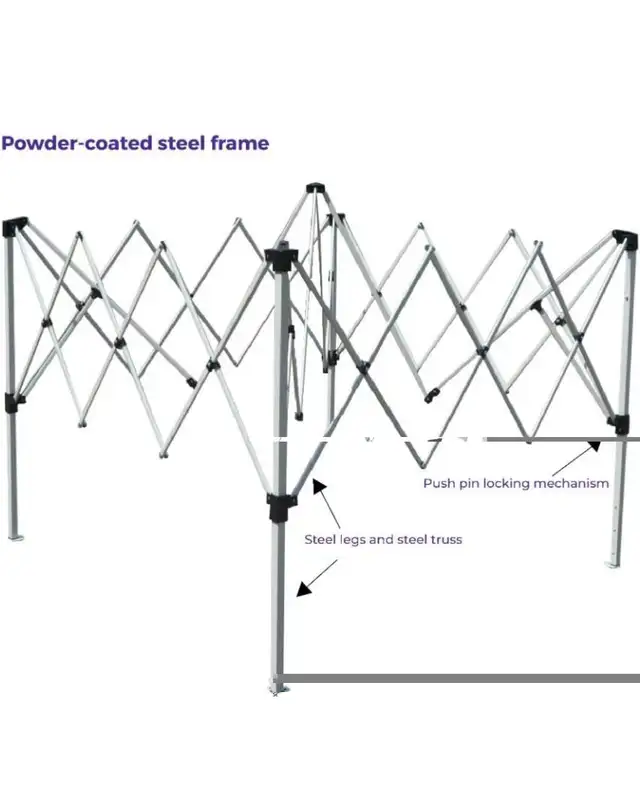 Impact Canopy Slant-Leg Canopy Tent, 10'x10', White or Blue in Other in Ottawa - Image 6