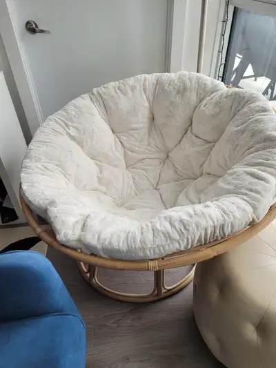 Pier 1 Imports Original Papasan Chair & Tufted Cushion, View more