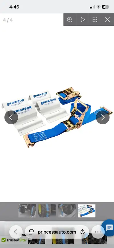 I'm selling a used Erickson E-track tie-down kit, perfect for securing your ATV or UTV during transp...