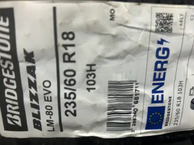 NEW Bridgestone Blizzak LM-80 EVO Top Line Winter Tires. 235 60 18 4 Bridgestone Blizzak LM-80 EVO W...