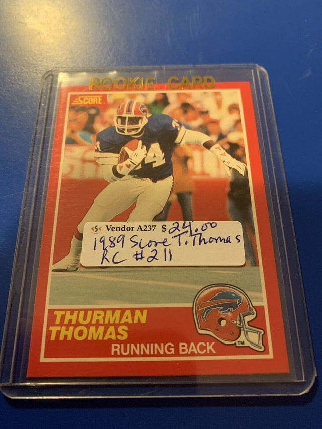Thurman Thomas RC 1988 Score #211 NFL Bills Showcase 304 in Arts & Collectibles in Edmonton