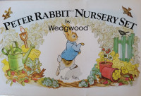 Vintage Peter Rabbit Wedgewood 3 piece nursery set