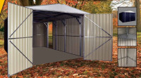 14ft x 19ft Galvanized Car Garage