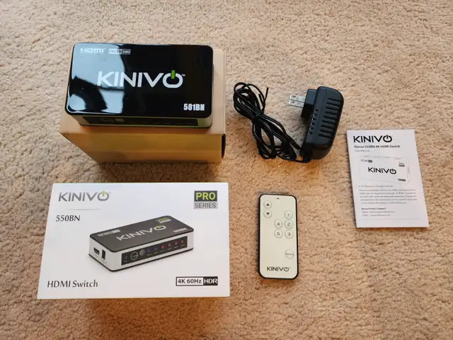 Kinivo HDMI Switch 4K HDR 550BN in General Electronics in Oakville / Halton Region - Image 3