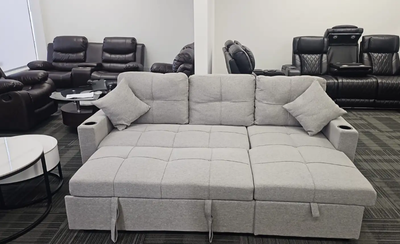Spacious Pull out Sectional Couch Bed, View more