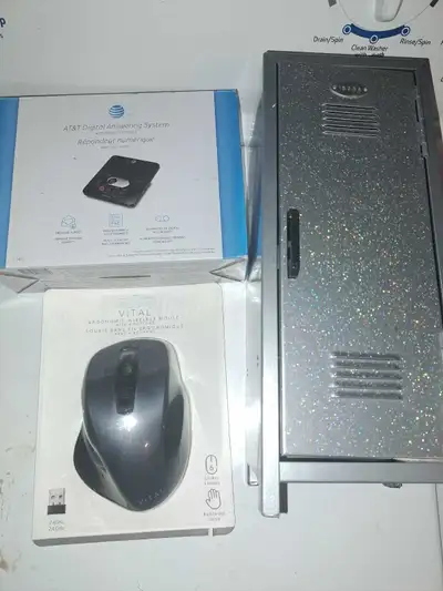 AT&T Digital Answering System/Vital ergonomic wireless mouse, View more