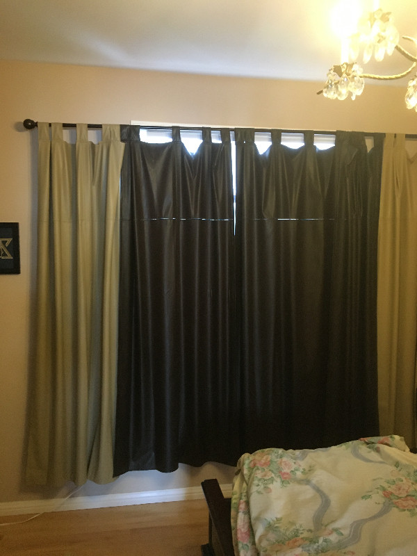 FOUX LEATHER CURTAINS in Home Décor & Accents in Winnipeg