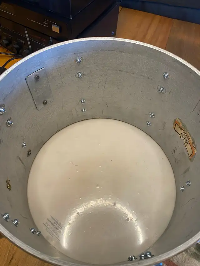 gretsch 13x9 tom.  1979  stop sign badge 64424056183170122