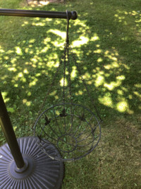 48" H Metal Stand for Hanging Basket, ext.