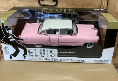 Elvis Presley 1:18 Greenlight 1955 Pink Cadillac Fleetwood Series 60. Hello buyer, If you see this a...