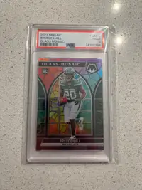 Breece hall stained glass rookie CASE HIT GRADED PSA 9!!