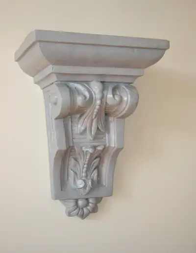 Beautiful Functional Decorative Faux Cement Planter Wall Corbel, View more