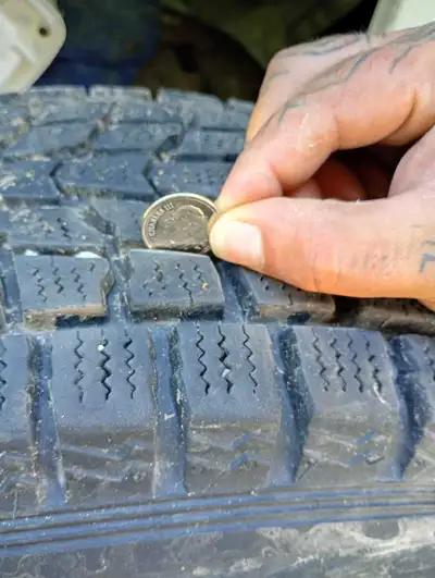 Tires are perfect no leaks , rims are a little rusty