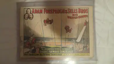 two circus posters, copyrighted by Circus Poster Museum 1960 (repros from the 60's) $20 each or $30...