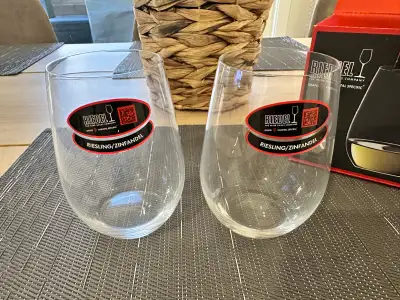 NEW IN THE BOX WINE GLASSES , View more