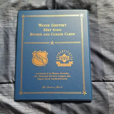 ONLY $40 - Wayne Gretzky 22kt Gold Rookie and Career Cards, View more