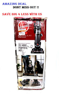Hoover Elite Swivel XL Pet Vacuum Cleaner- HEPA Media Filtration