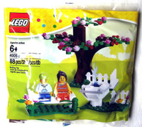 NEW LEGO SPRINGTIME SCENE SET 40052 2 MINIFIGURES - 88 PIECES -