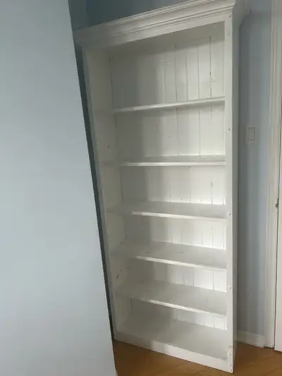 Hand made shelving unit white pine wood - 6 shelves, View more