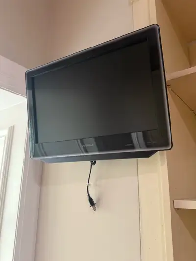 Small Tv with wall mount no remote , View more